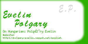 evelin polgary business card